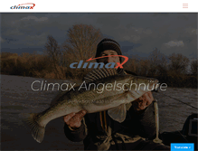 Tablet Screenshot of climax-fishingline.de